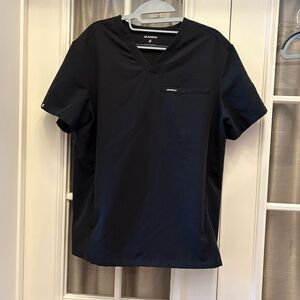 Jaanuu Size Small Black Scrubs Top NWOT